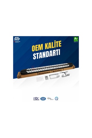 S-dizayn Fiat Doblo 3 Trimline Gri Yan Basamak 202 Cm 2023 Üzeri