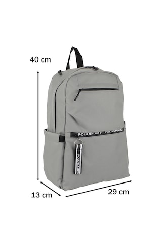 Gri Okul Sırt Çantası Ortaokul Lise Geniş İç Hacim Su Geçirmez Kumaş Yandan Cepli Gri