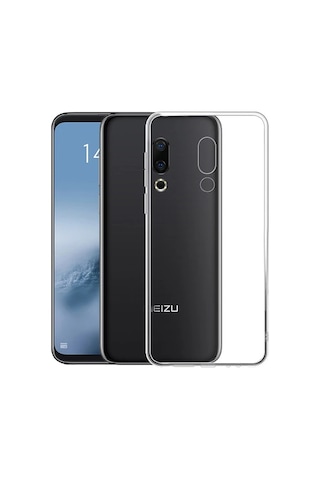 Northcity Meizu 16 Plus Kamera Korumalı Ultra Koruma Silikon Kılıf - 5775 Şeffaf