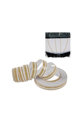 Cbtx 12MM 9.8M Kendinden Yapışkanlı Dekoratif Araç Şerit Bant Hattı Altın