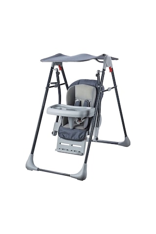 Tam Yatarlı Tenteli Mama Tablalı Ev Tipi Hem Salıncaklı & Hem Mama Sandalyesi