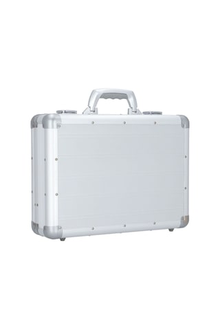 Alumaxx 45 Cm Laptop Gözlü Evrak Çantası, Alüminyum, Organizerli, Gümüş Gri