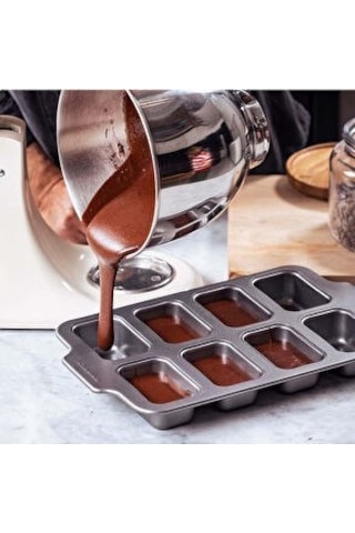 Kitchenaid Gri Alüminyum 8 Li Mini Dikdörtgen Kek Kalıb Gri