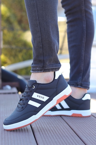 Vojo Gen 5 Rahat Taban Cilt Erkek Sneker Spor Ayakkabı 267800001842 01 Siyah Siyah