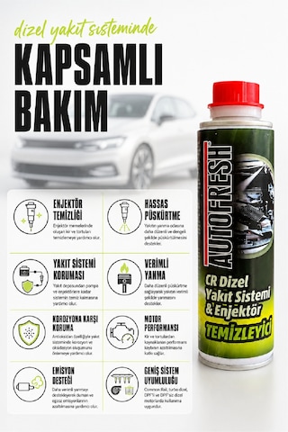 Cr Dizel Yakıt Sistemi Ve Enjektör Temizleyici 300 Ml Common Rail Dizel Yakıt Katkısı