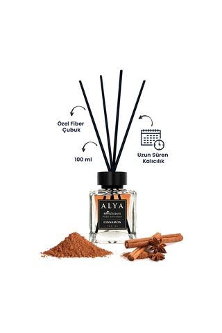 Alya Nature's Scents Cinnamon  + Melon + Lilly Of The Valley Bambu Çubuklu Oda Kokusu 3 x 100 ML 
