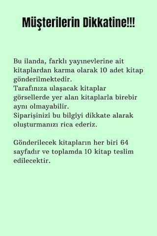 2. 3. 4. Sınıflar İçin Görselli Çocuk Hikaye Öykü Kitapları Karma 10 Kitap - Her Kitap 64 Sayfa