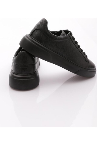 Dgn Toby Erkek Hakiki Deri Sneaker Ayakkabi Siyah