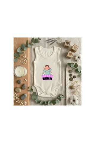 Babysena Yatay Zeka Baskılı Kolsuz Kız/erkek Bebek Body 0-3 Yaş Beyaz Babysena Yatay Zeka Baskılı Kolsuz Kız/erkek Bebek Body 0-3 Yaş Beyaz