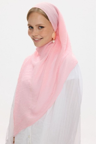Fenza Scarf Freya Müslin Püsküllü Bürümcük Pamuklu Şal Toz Pembe