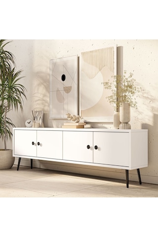 4052 Next 150 Cm Tv Ünitesi Beyaz Beyaz