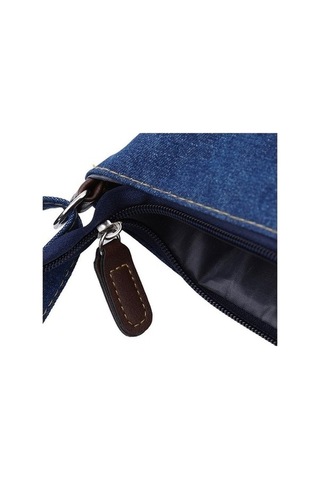 Tongxida Bosphorusboutique Tek Taşınabilir Rahat Omuz Moda Mcrtrade Mavi Koyu Kadın Haberci Denim Çantası/ Koyu Mavi