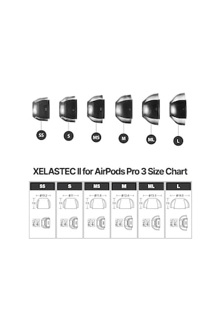 Xelastec 2 For Airpods Uyumlu Pro 3 M 2 Çift