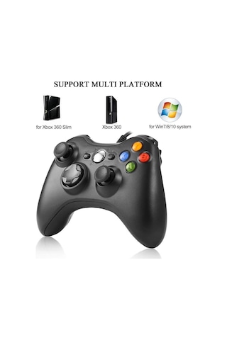 Xbox 360 Controller Pc Kablolu Oyun Kolu 2,20m Usb Kablolu Oyun K
