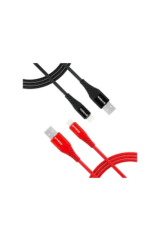 Syrox C88 Lightning USB Metal Data/Şarj Kablosu 2.0A 1mt