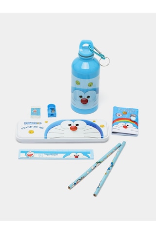 Sanrio Doraemon Kırtasiye Seti Hediye Kutusu Okul Malzemeleri Kuromi Doraemon Kırtasiye Seti 8 Parça Mavi