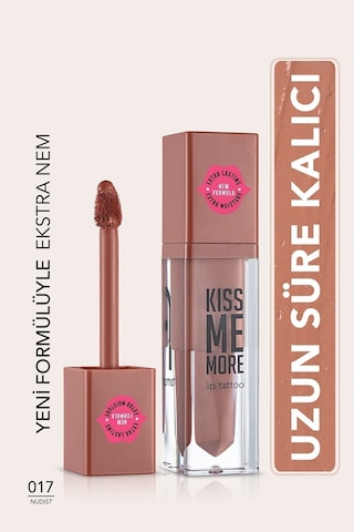 Flormar Uzun Süre Kalıcı Mat Ruj - Kiss Me More-017 Nudist-8682536040846