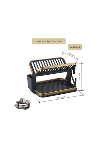 Kosova Wın-04 2 Katlı Alüminyum Tabaklık - Gold Gold