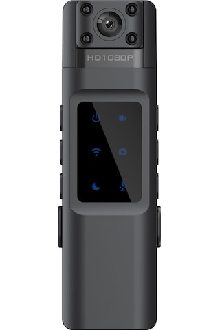 Tongxida Yüksek Netlikte Aksiyon Kamerası, 32gb Kapasiteli Wifi Kamerası, Klipsli, Kızılötesi Gece Görüş Siyah Siyah