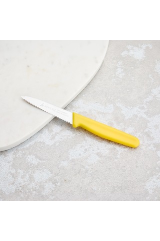 Aryıldız Solo Tırtıklı Sebze Bıçağı Sarı 10 Cm Renkli