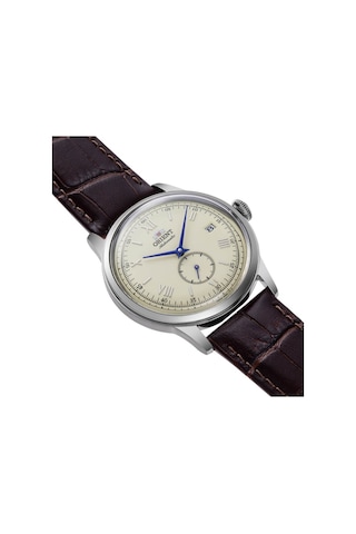 Orient Kurmalı Otomatik Deri Kahverengi Krem Kadran 38 Mm Erkek Kol Saati