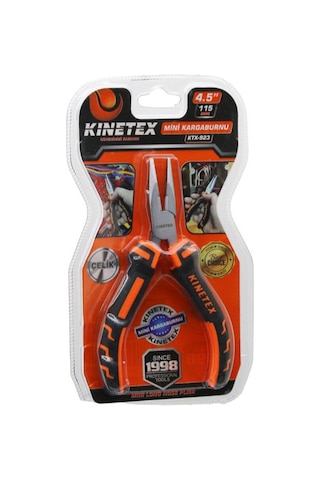 4 Adet Mini Kargaburnu Çelik Yaylı Mini Pense 115 Mm, Hassas Elektronik Tamir Kargaburnu, Needle Nose Pliers, Ergonomik Sap