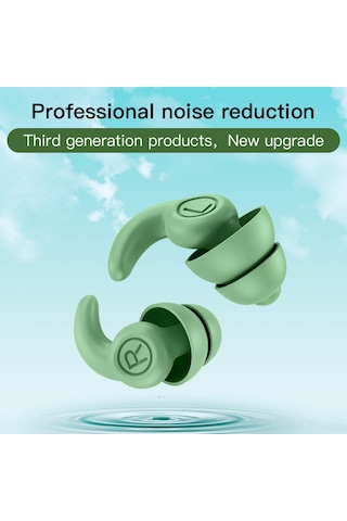 Xindoker Ses Yalıtımlı Ve Gürültü Önleyici Siyah Kulak Tıkacı - 3. Nesil Model