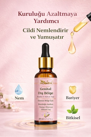 Safvital Genital Dış Bölge Konfor & Bakım Yağı İntim Bakım 20 ML