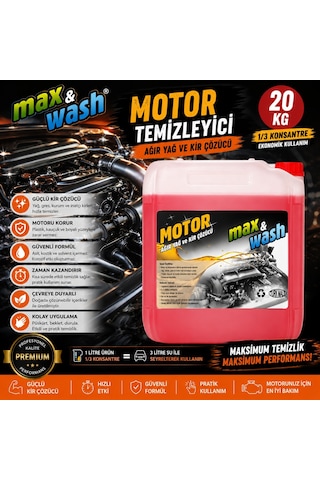 20 Kg Motor Temizleyici 1/3 Konsantre Ağır Yağ Ve Kir Çözücü Profesyonel Oto Kuaför Ürünü