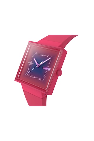 Swatch So34r700 Squarely Berry Kadın/erkek Kol Saati Renkli