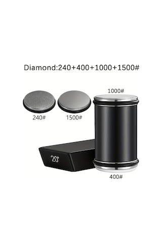 Xuweiwei Siyah Rotary Bileme Aleti 240 400 1000 1500 Manyetik Bicak Tutucu 15 Ve 20 Derece Acili Elmas Bileyici Tas Profesyonel Mutfak Bileme Araci
