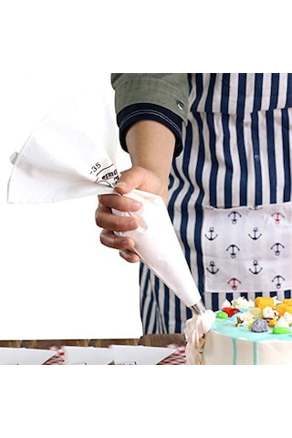 Krema Sıkma Pasta Süsleme Torbası 18 Parça 16 Uç + 1 Torba