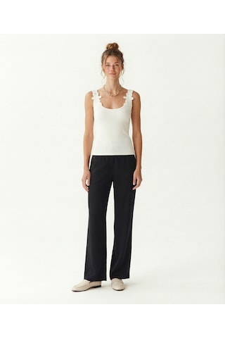 Yargıcı Regular Bisiklet Yaka Kolsuz T-shirt 26ykts9035x 002 Beyaz