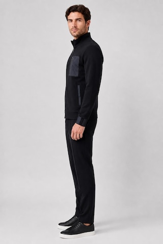 Alexandergardi Cep Detaylı Fermuarlı Dik Yaka Sweatshirt Siyah