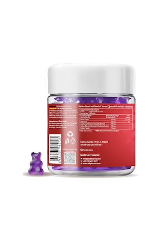 Iron Vitamin C Rosehip Extract 60 Gummies