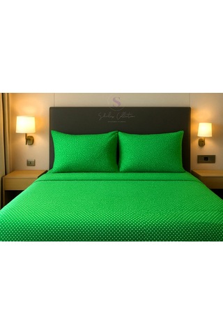 Shules Collection Puantiyeli Çift Kişilik Çarşaf Takımı 1 Adet Çarşaf + Adet Yastık Kılıfı Çok Renkli