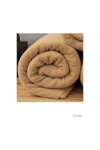 Banyo Havlusu 90x150 Cm %100 Pamuklu Otel Havlusu Gramajlı 600 Gr Bej