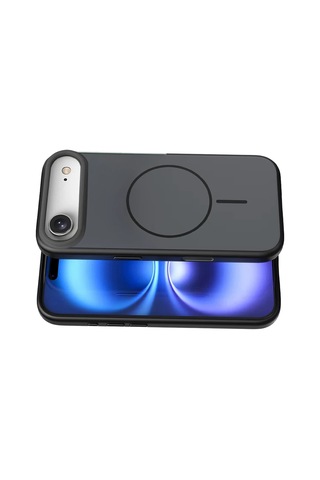 Gld-spt- Newface Apple Uyumlu iPhone 17 Air Neva Magsafe Kapak - Siyah