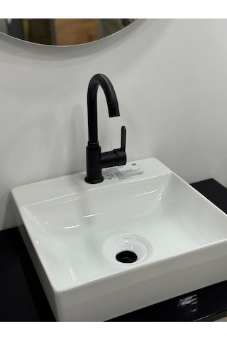 Armour Armatür Lüks Banyo Batarya Seti Ağır Gövde 4'lü Siyah Siyah