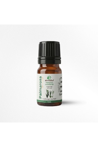 Palmarosa Uçucu Yağı, 5 Ml, %100 Saf, Cymbopogon Martinii Essential Oil