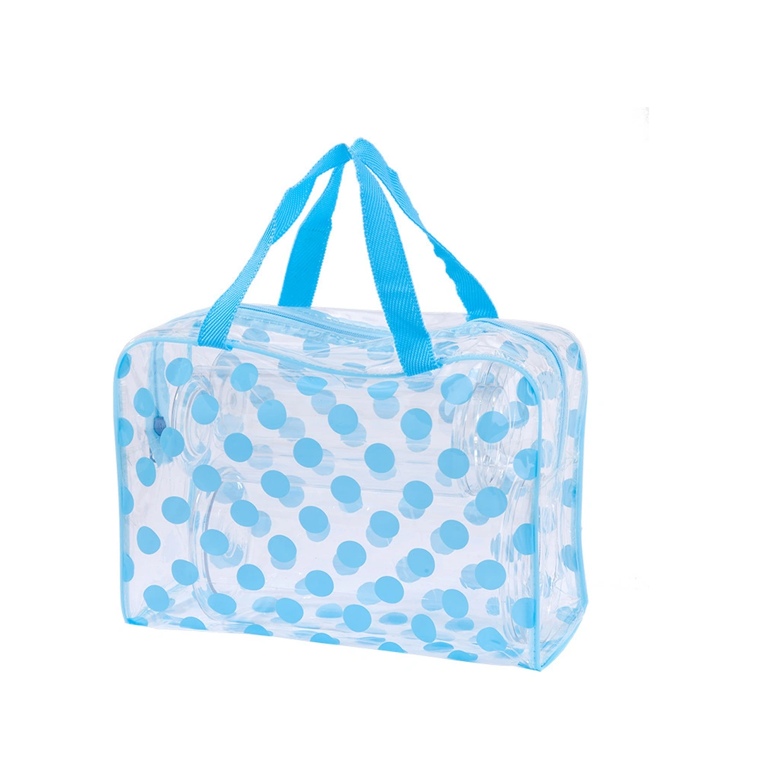 Monyee Mavi Seyahat Su Geçirmez Pvc Organizer Çanta - Kozmetik & Tıraş Gereçleri Saklama, Toz Koruma, Taşınabilir