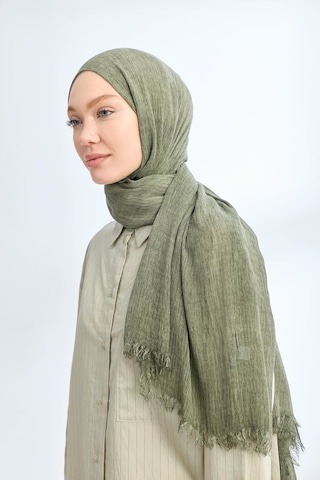 Armanda Organic Touch Ketens Viskoz Şal- 3601 Keten Yeşili