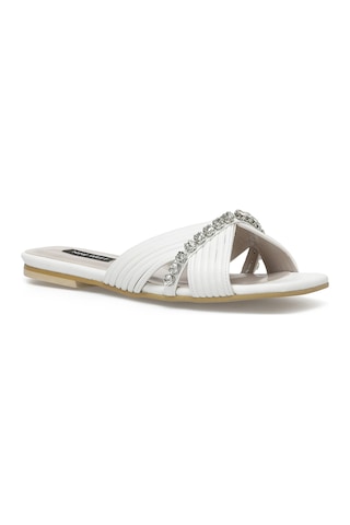 Nine West TANVO 2FX Beyaz Kadın Terlik Beyaz