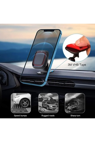 Lexroo Havalandırmaya Takılan Telefon Tutucu Araç Tutucu 360 Derece Döenebilen Kutu İçerisinden Standart