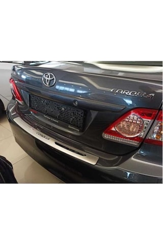 Toyota Corolla Sedan Uyumlu Arka Tampon Eşiği 2013 Üzeri Paslanmaz Krom