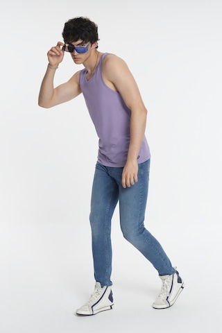 Regular Fit Erkek Atlet Mor