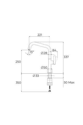 Teka Oval 914 Siyah Armatür Siyah