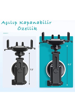 Akrobat Telefon Tutucu Torpido Üstü Vantuzlu Araçiçi Tutacak