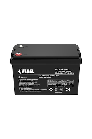 Hegel Lifepo4 Lityum Akü 100ah 12.8v