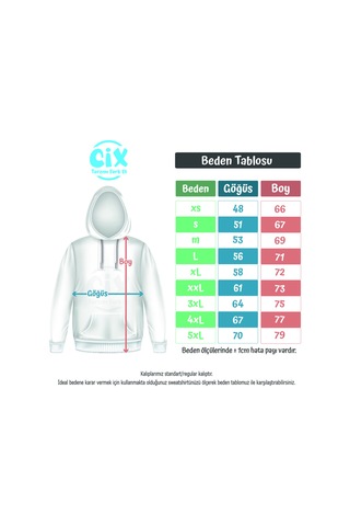 Cix Mayhem Tasarımlı Kapşonlu Sweatshirt Hoodie SIYAH
